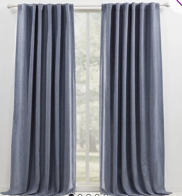 Lauren Ralph Lauren Sallie Blackout Heavy Cotton/Linen Blend with Lining Rod Pocket Curtain Panel