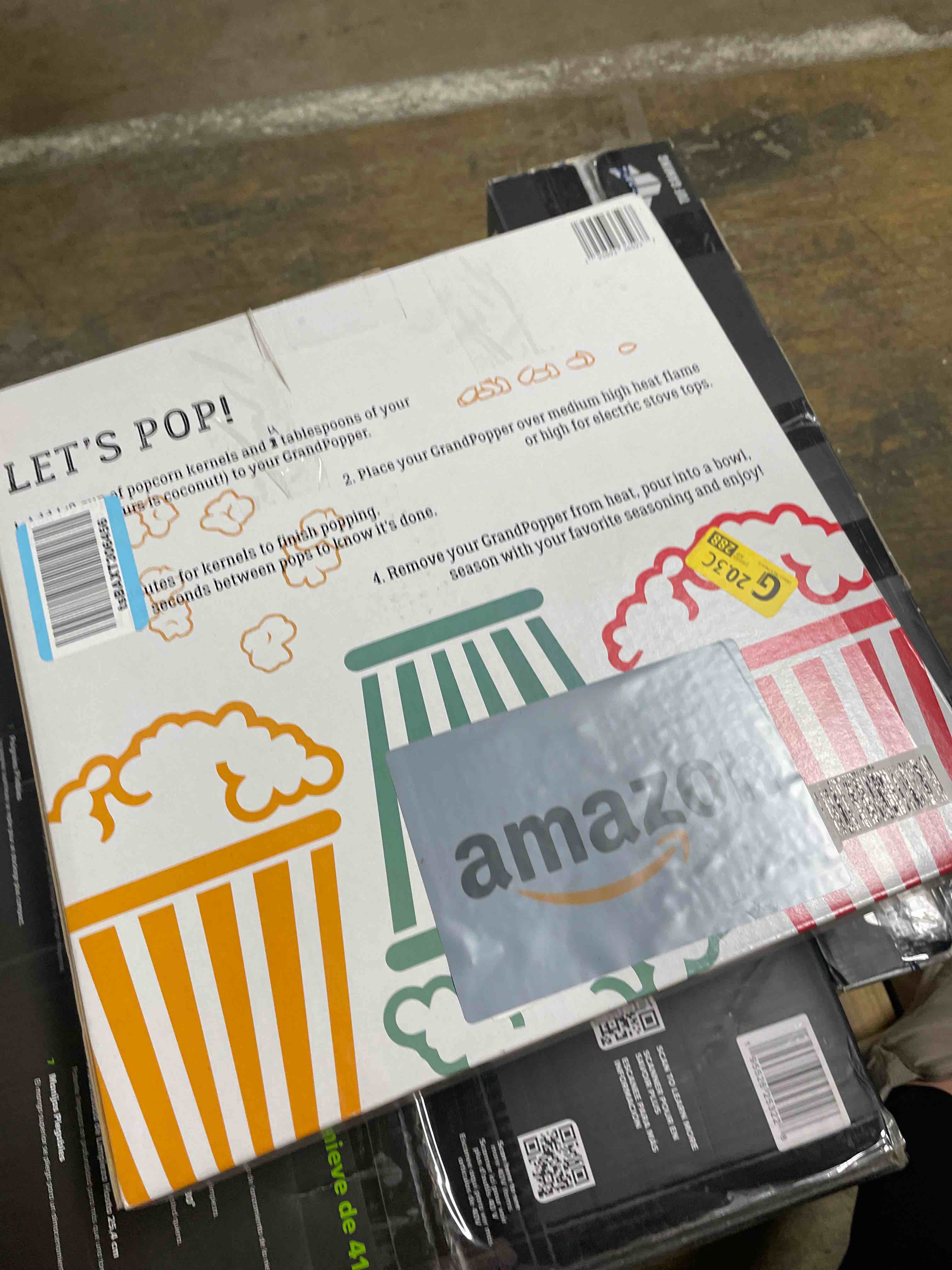 Condition photo showing Good Condition for Popcorn Popper | No-Shake, No-Stir Premium Stovetop Popcorn Maker | Popcorn Pan | Popcorn Pot | Pops Kernels Perfectly Without Burning | Easy Serving