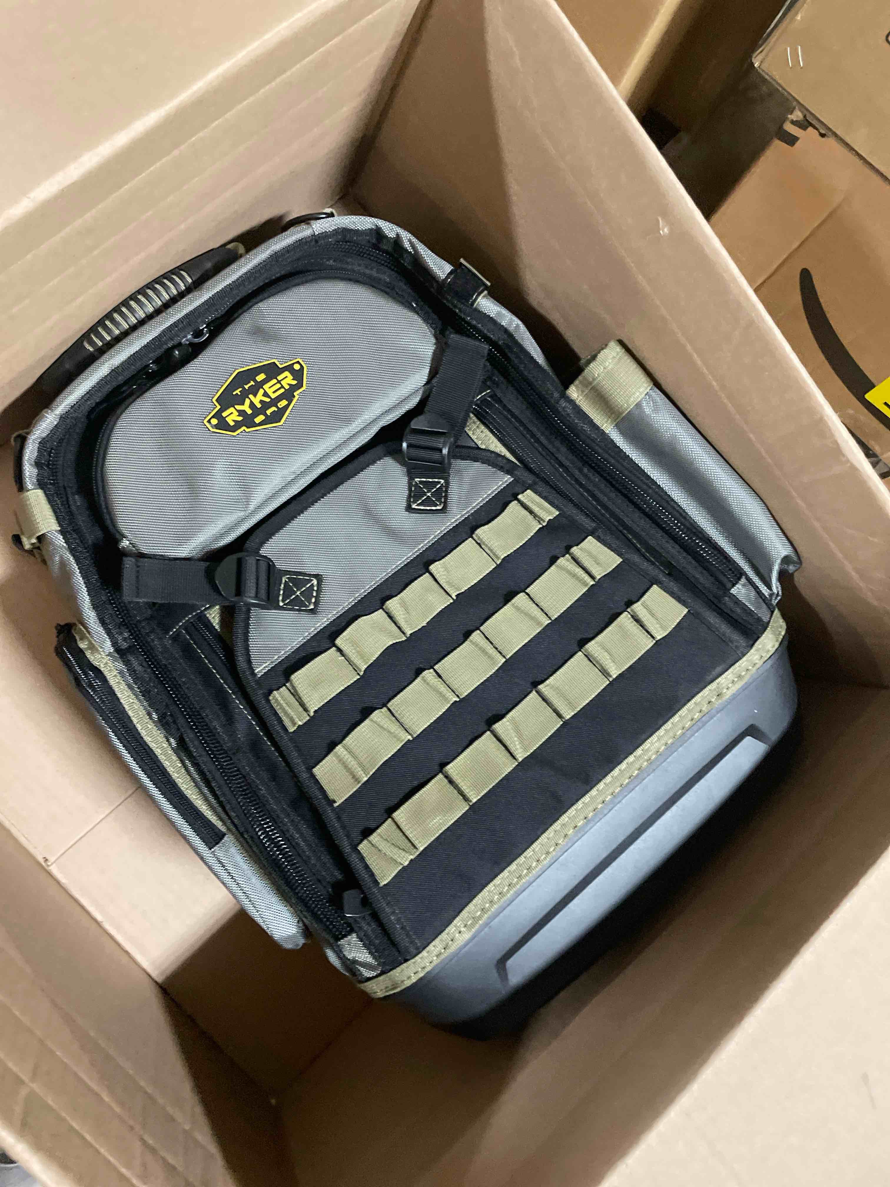 Condition photo showing New/Like New for The Ryker Bag 48-Pocket Tool Backpack – Heavy-Duty, Water-Resistant Tool Organizer w/Padded Straps, Reinforced Base Bagpack Gifts for Him for Electricians, Contractors, Plumbers & Installers