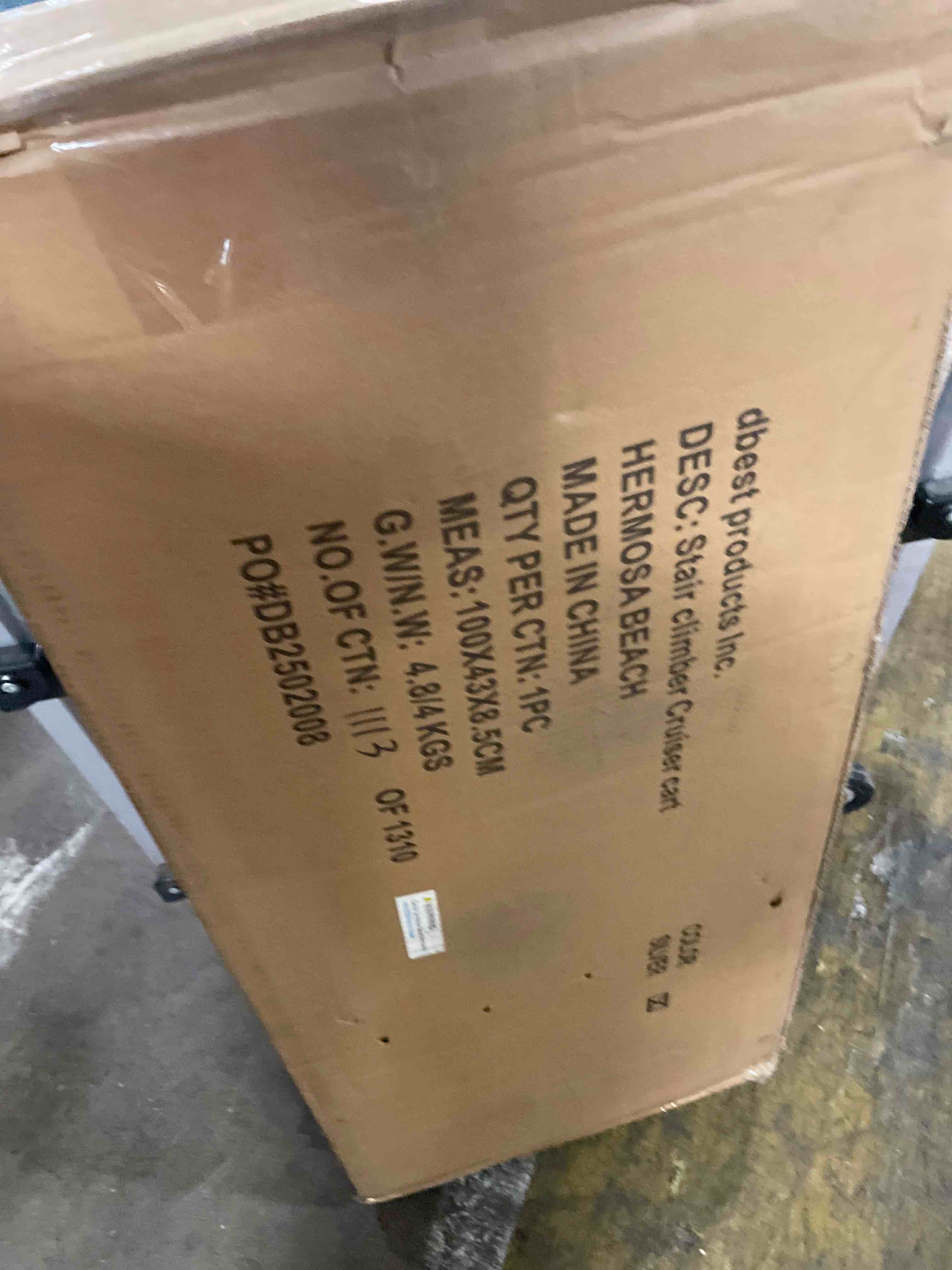 Condition photo showing New/Like New for Wellmax WM99024S Grocery Utility Shopping Cart, Easily Collapsible and Portable to Save Space and Heavy Duty, Light Weight Trolley with Rolling Swivel Wheels Medium