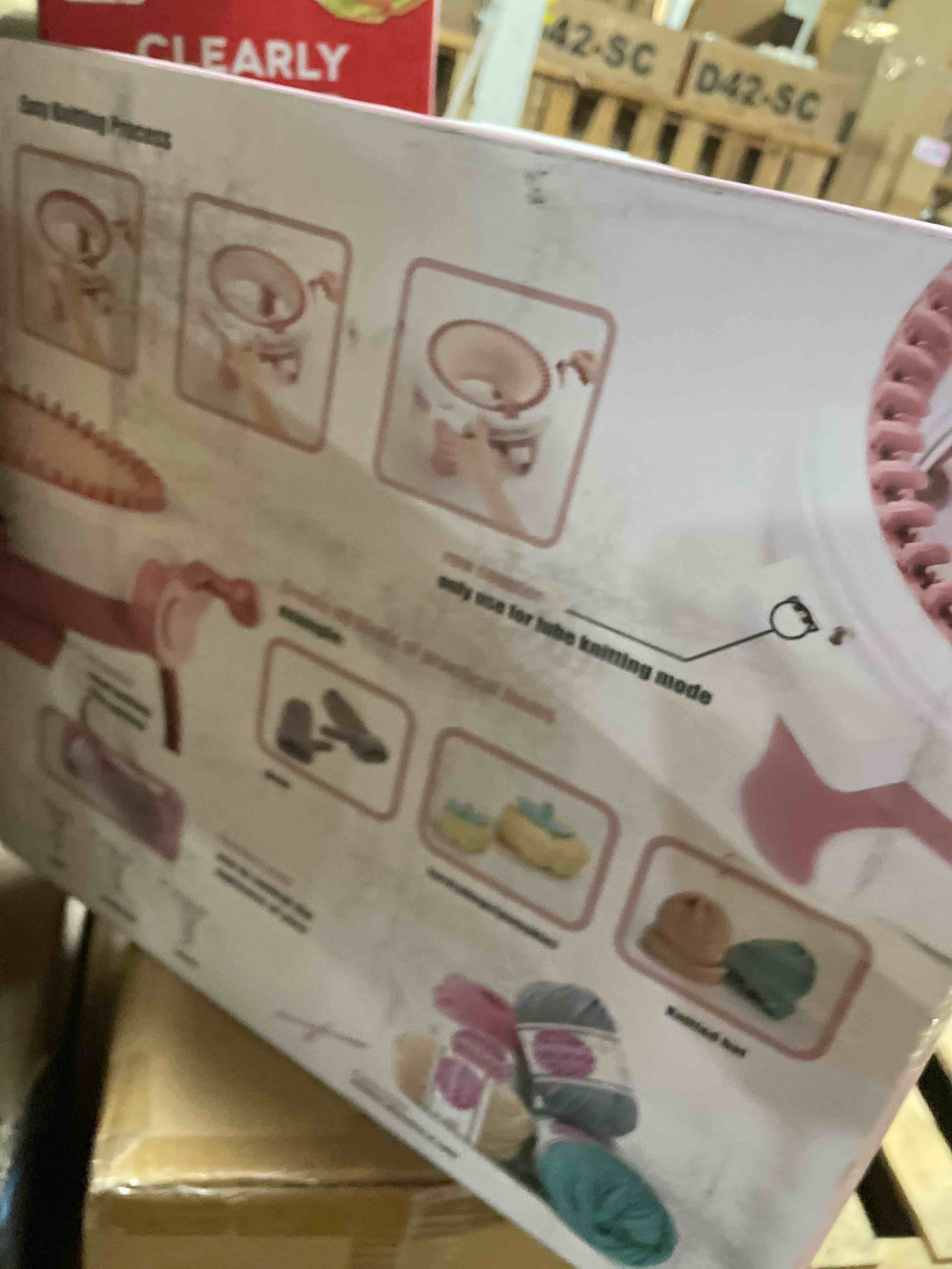 Condition photo showing New/Like New for SENTRO 48 Needles Knitting Machine with Electric Adapter, Smart Weaving Loom Round Spinning Crochet Knitting Machines with Row Counter and Crank Handle Adapter Hex Steel Bit for Automatic Knit