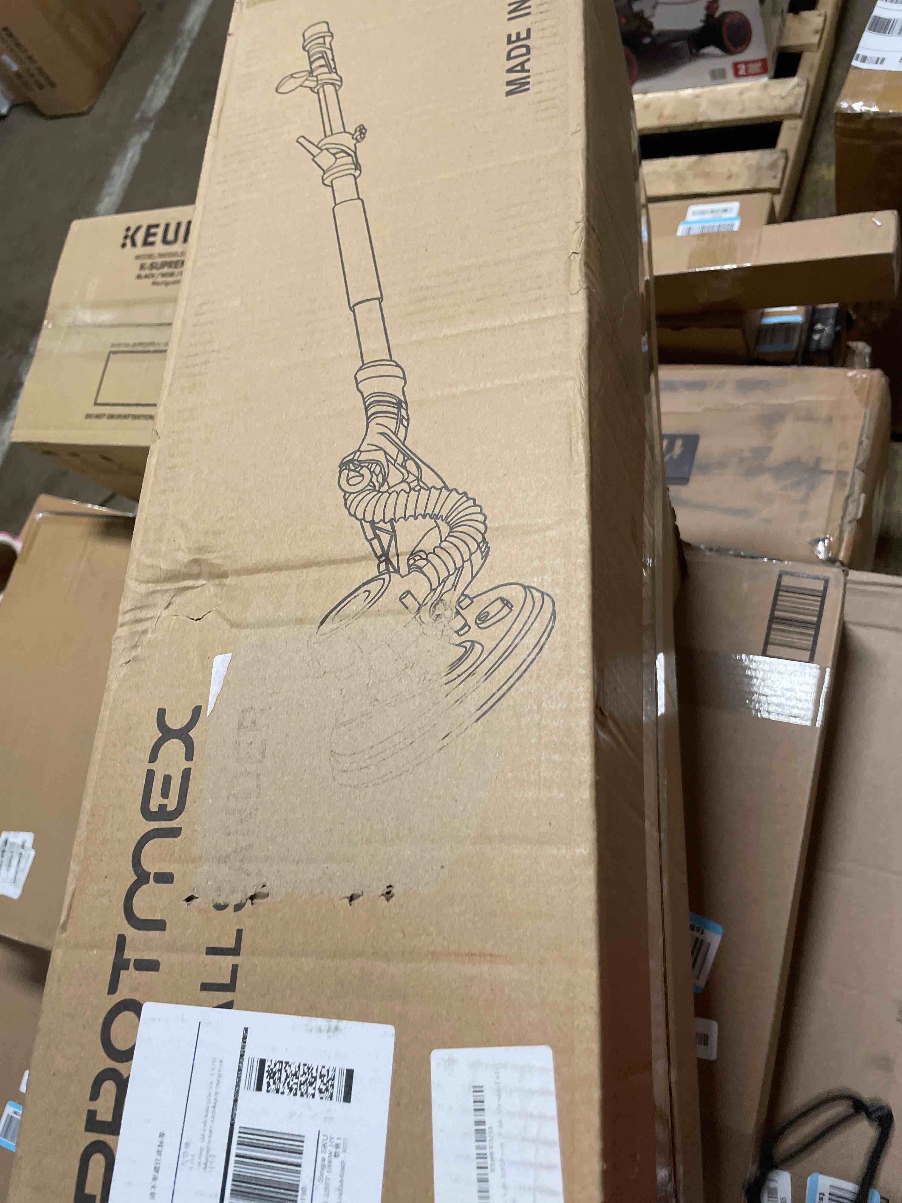 Condition photo showing Good Condition for GEVEELIFE Drywall Sander, 880W Popcorn Ceiling Removal Tool, Drywall Sander with Vacuum Dust Collector, 5 Variable Speed 1000-2100RPM, LED Light, Foldable & Extendable Handle, 12 Sanding Discs Orange