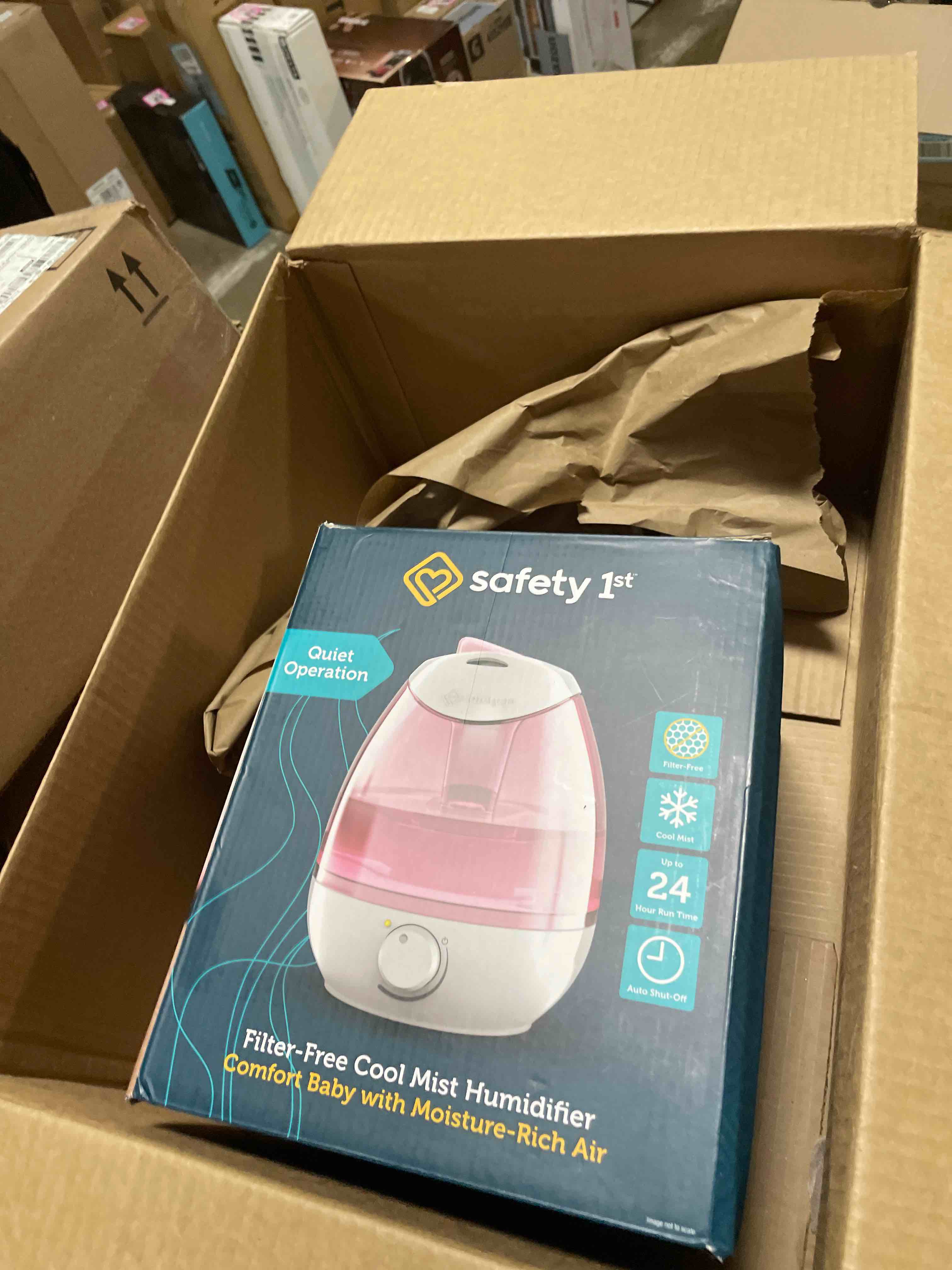 Condition photo showing New/Like New for Safety 1st Filter Free Cool Mist Humidifier, Pink, Pink