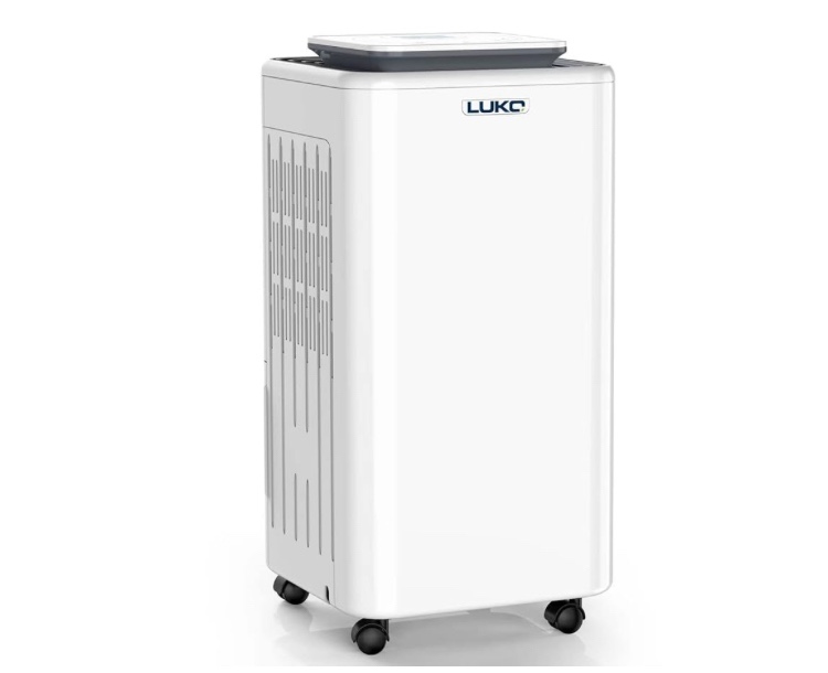 LUKO 2000 Sq. Ft Dehumidifiers for Large Room and Basements, 30 Pints Dehumidifier with Drain Hose, Auto or Manual Drainage, 0.528 Gallon Water Tank, Auto Defrost, Dry Clothes Function, 24H Timer
