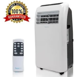 SereneLife Small Air Conditioner Portable 12,000 BTU with Built-in Dehumidifier - Portable AC unit for rooms up to 550 sq ft - Remote Control, Window Mount Exhaust Kit