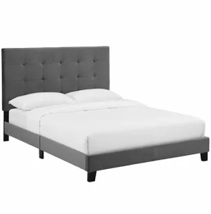 Hegrufted Upholstered Platform Bed Full 