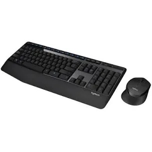 logitech mk345 wireless combo full-sized keyboard with palm rest and comfortable right-handed mouse, 2.4 ghz wireless usb receiver, compatible with pc, laptop,black
