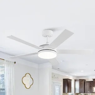 Vaczon 48" 5 - Blade Modern Ceiling Fan with LED Lights and Remote Control