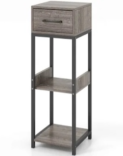17 Stories 1 Pack 3 Tier Indoor Tall Plant Stand With Drawer Anti-tipping Devices Display Shelf