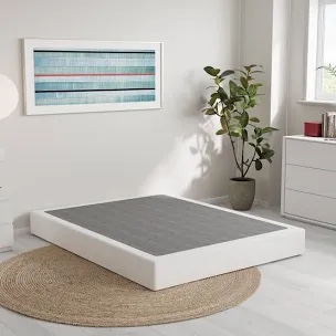 jessine 8 inch metal box spring, fabric covered, easy assembly