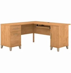 bush furniture 60 WL desk Maple Cross