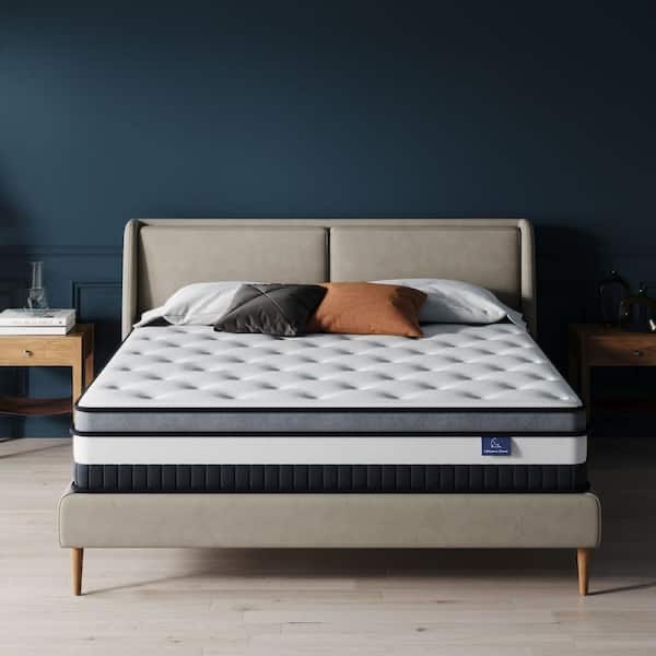Vesgantti Box Top Series 12 in. Medium Firm Queen Pocket Spring Hybrid Mattress
