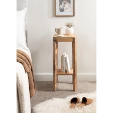 Ardentown Square Tiered Wood Drink Table