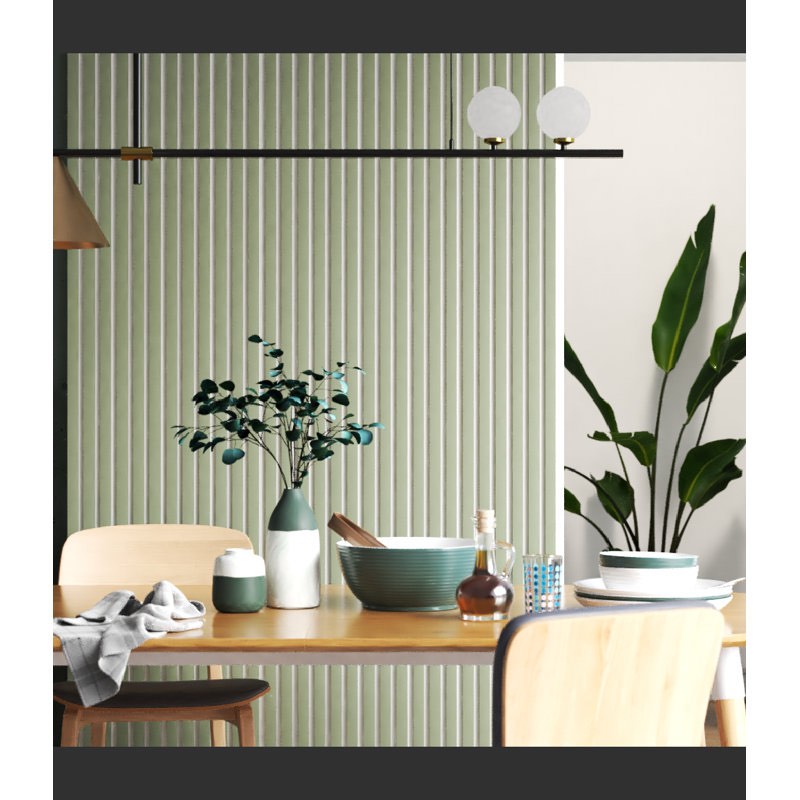 94" L x 24" W Acoustic Wood Wall Paneling, Decorative Soundproof Panels for Walls and Ceilings, 3D Slat Wood Wall Panels