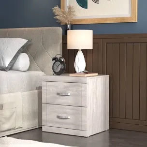 Avigail 2 Drawer Nightstand