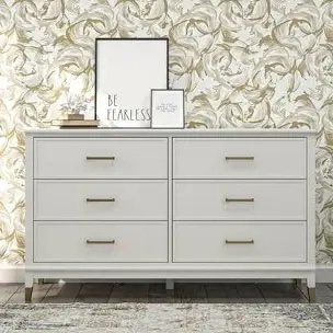 cosmoliving by cosmopolitan westerleigh 6 drawer dresser, (box 1)