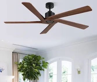 baun 5-blade indoor ceiling fan with remote