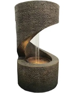 14" wooden fountain with led
