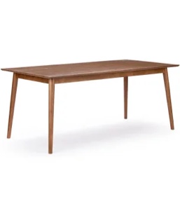Mid Century Modern Rectangular Dining Table - Pine (72in / 1830mm)