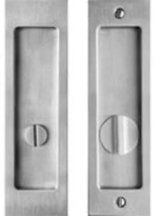 Rectangle Privacy Pocket Door Lock with Standard Turn Piece