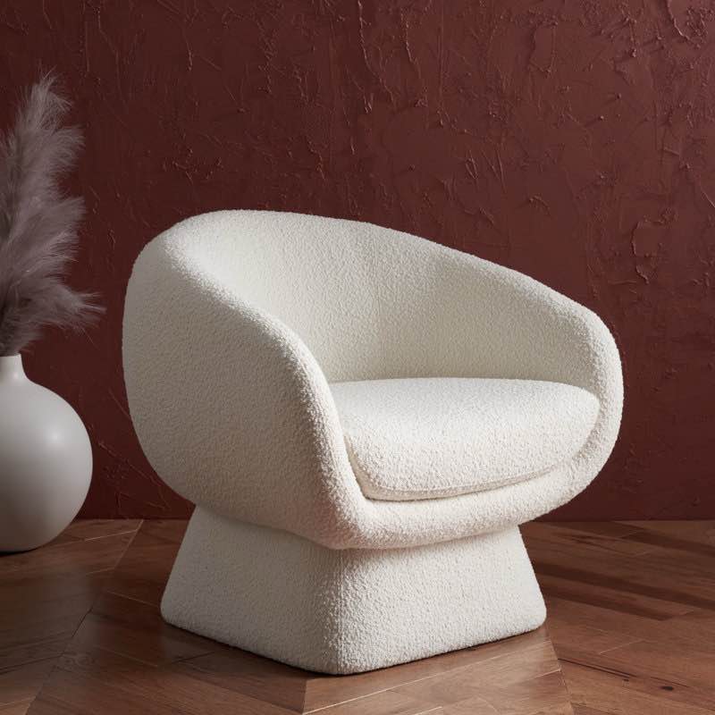 Genata 30.7" W Polyester Barrel Chair