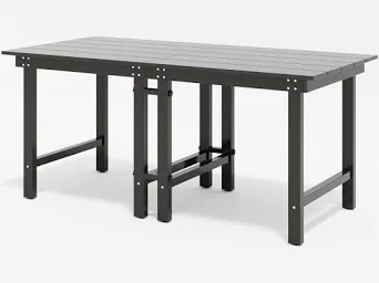 70''L x 32''W Separable Patio Dining Table HDPE