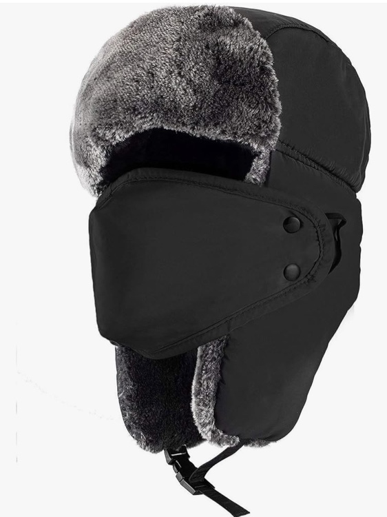 Winter Hats for Women Men Trapper Ushanka Hat with Ear Flaps Warm Russian Bomber Hats for Cold Weather