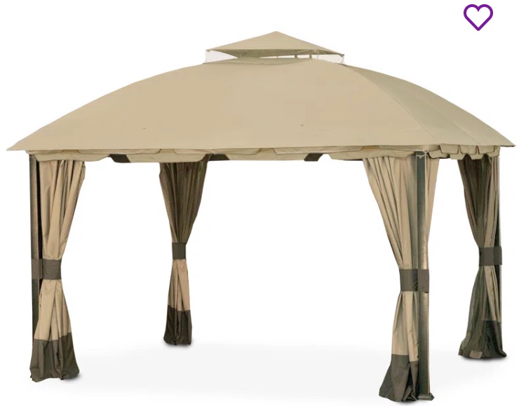 Garden Winds Fabric Replacement Canopy for Gazebo