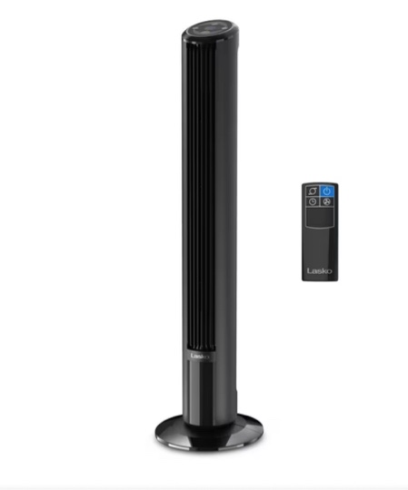 Lasko SlimForce 42" High Velocity Oscillating Tower Fan with Remote Control, T42215