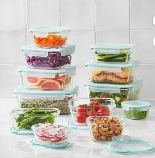 Member's Mark 24-Piece Glass Food Storage Set By Glasslock