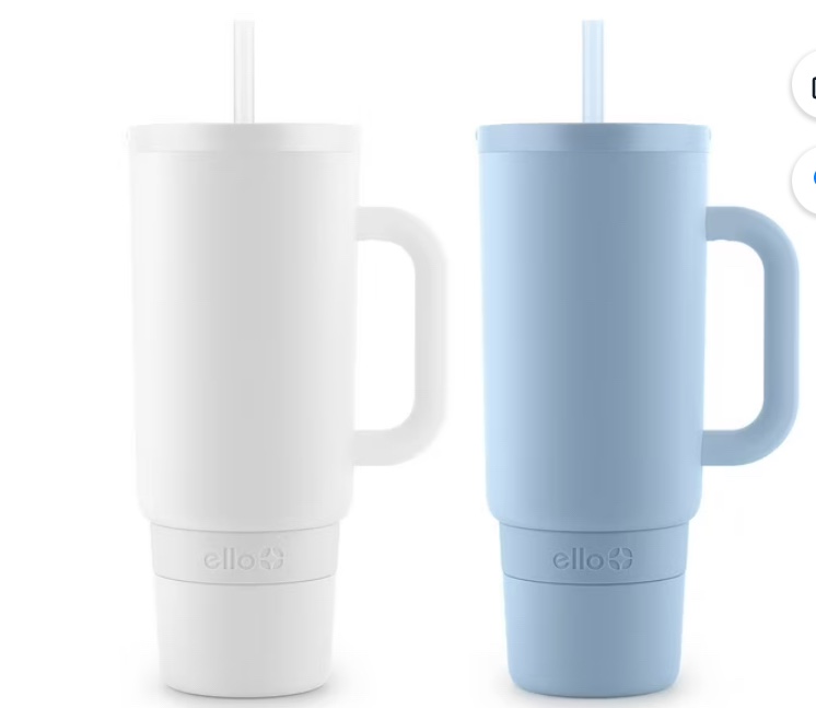Ello Port 40-oz. Stainless Steel Tumbler with Handle, 2-Pack