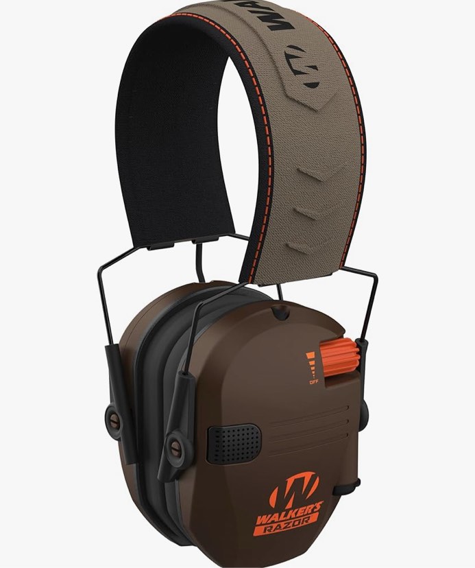 Walker's Razor Slim Ultra Low Profile Compact Design Adjustable Range Shooting Hunting Hearing Protection Electronic Earmuffs