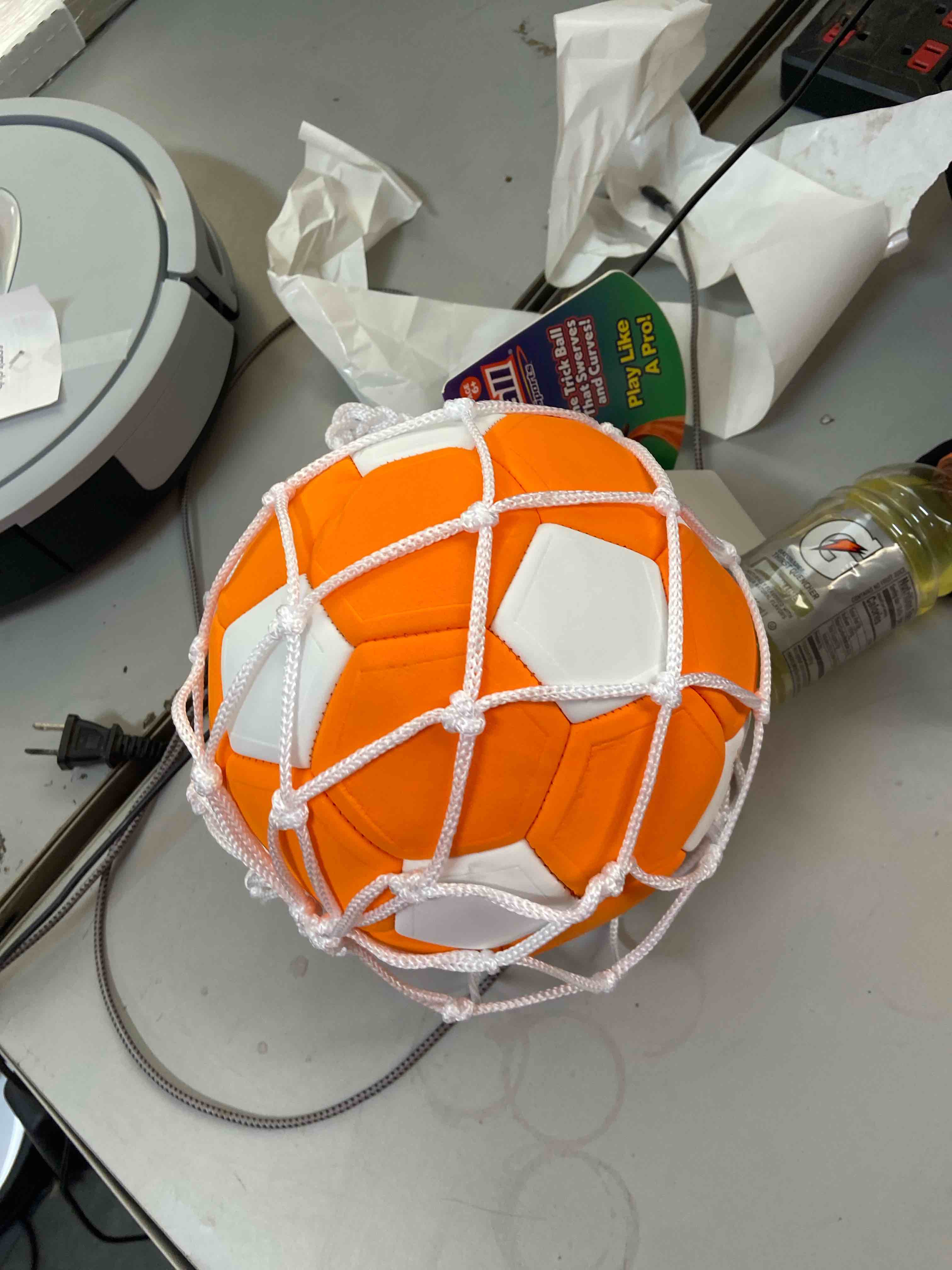 KickerBall by Swerve Ball Size 4 - Orange: EVA Shell, Latex Fill, Ages 6+