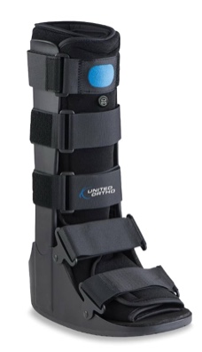 United Ortho Air Cam Walker Fracture Boot, Medium, Black