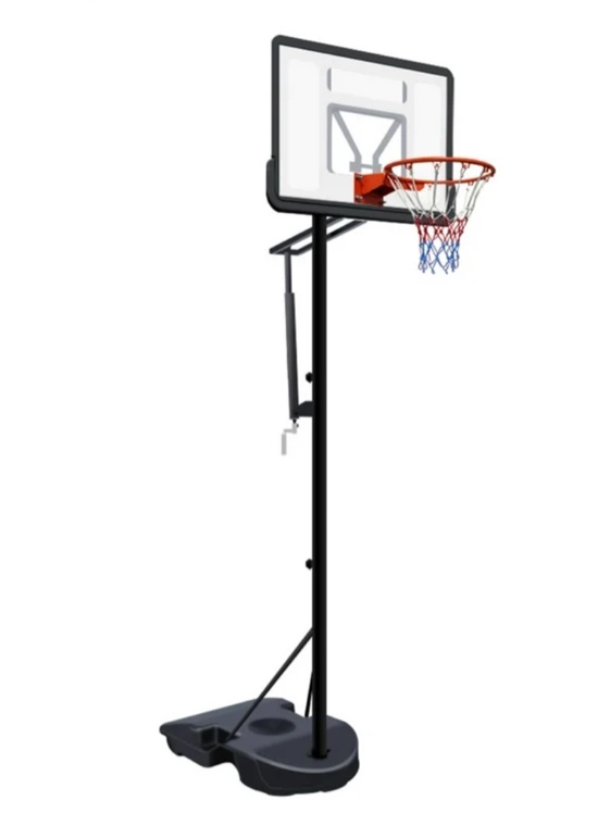 Portable Basketball Hoop for Kids, Teens & Adults, 6.9ft–10.ft Adjustable Basketball Goal with 34" Rebound Backboard System, Indoor Outdoor Basketball System with Wheels & Fillable Base