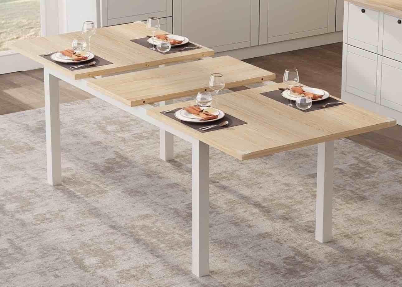 43.7in-63in Extendable Dining Table