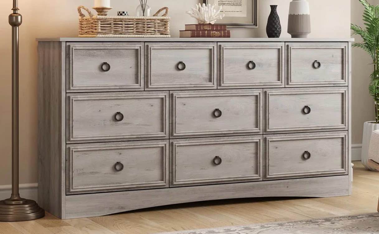 Breakwater Bay 10 Drawer Dresser TV Stand 