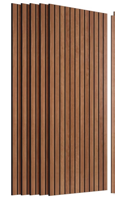 4 Pack Acoustic Panels for Wall, Soundproof Panels with Simulated Wood Grain Finish, 47.2”x23.6” Decorative Acoustic Wall Panel for Office,Home Theater,Studio,Living Room ( Cherry)