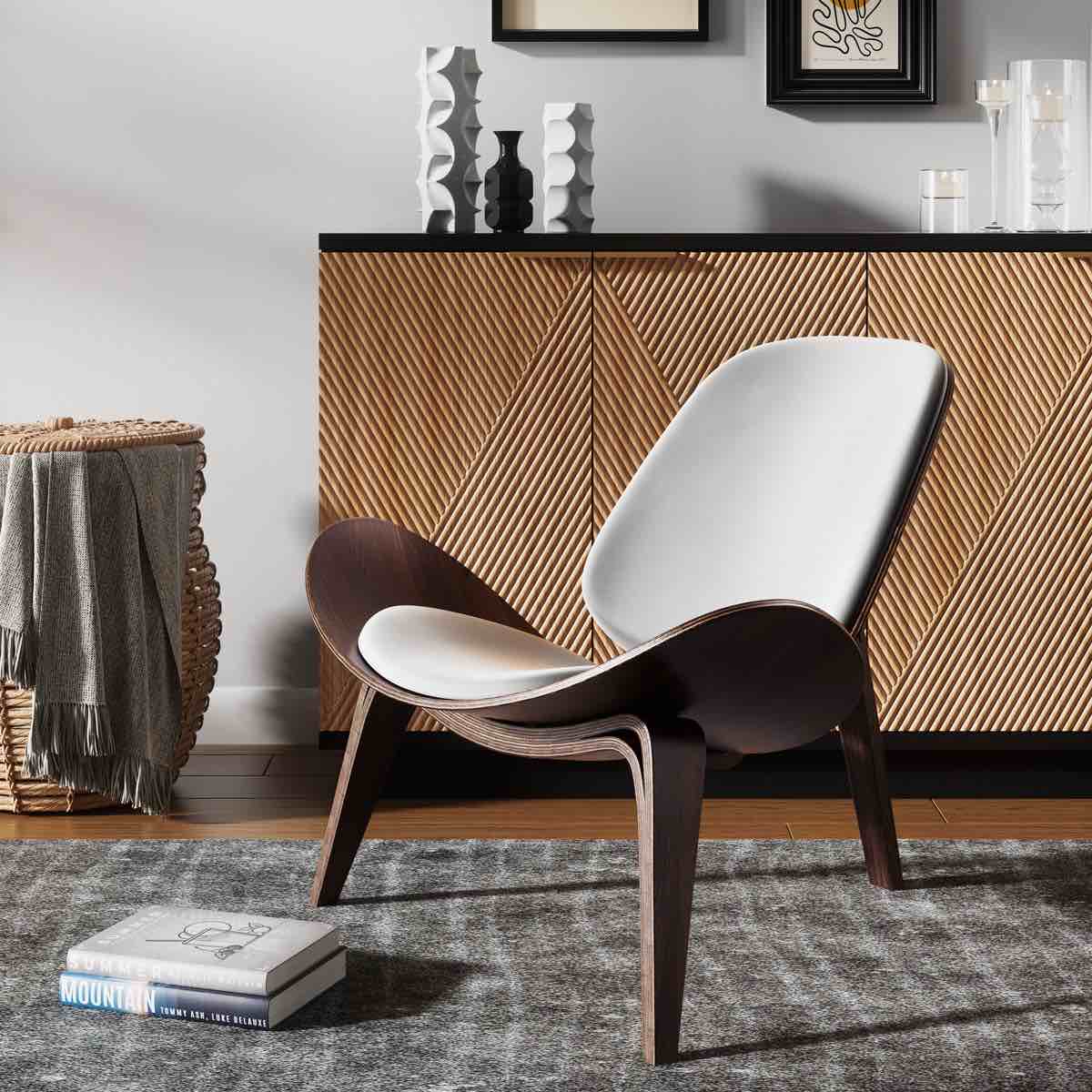 Jiovanna Faux Leather Accent Chair