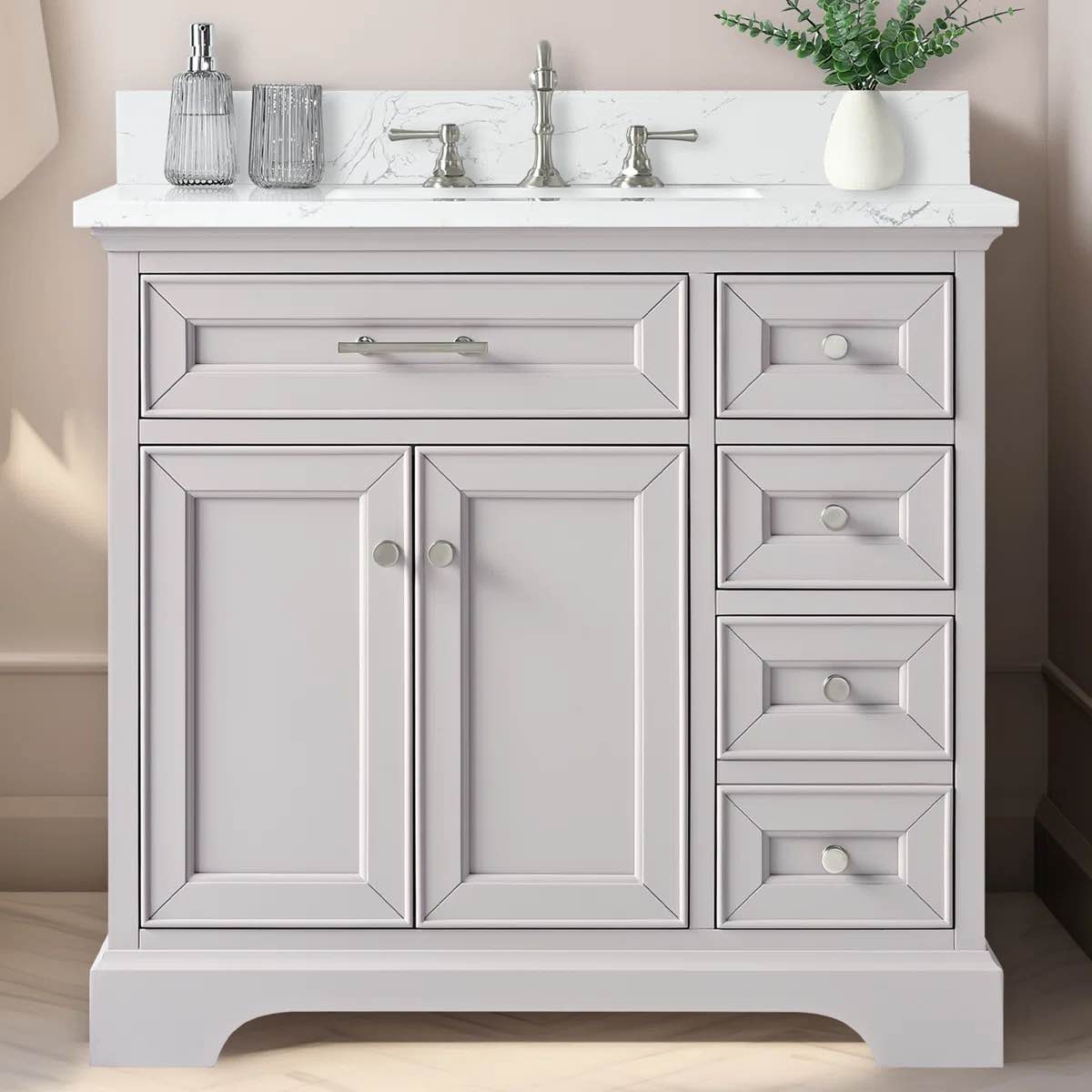 Currahee 36" Single Bathroom Vanity Set By Three Posts™