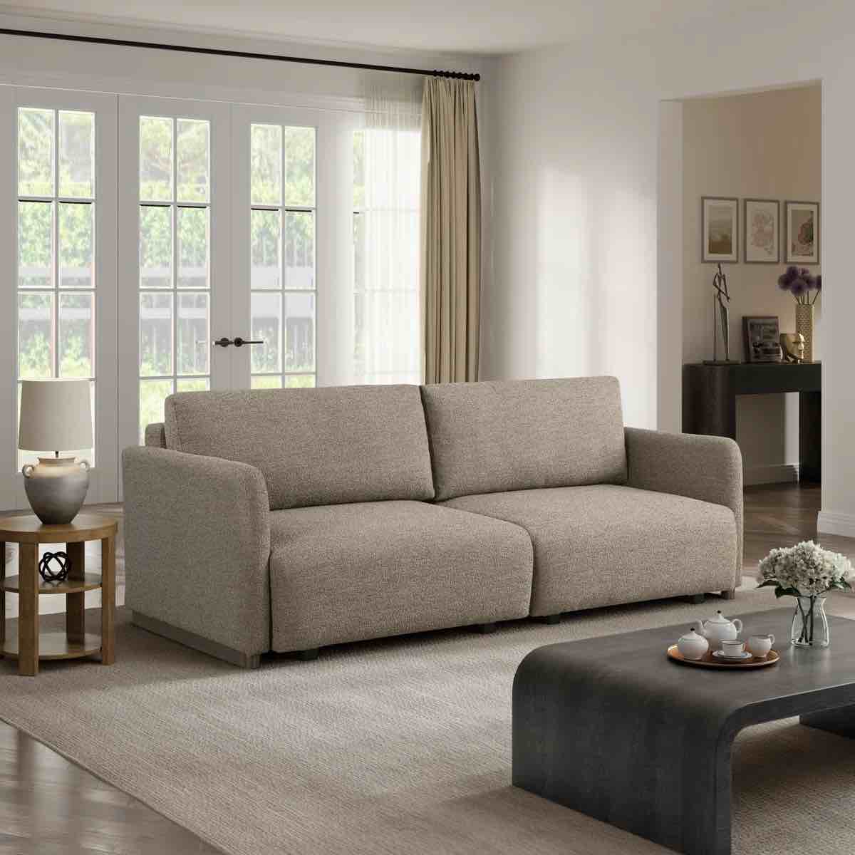 Serta Durango 86" Upholstered Queen Size Convertible Sleeper Sofa By Serta
