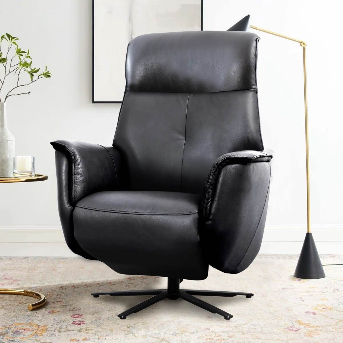 Genuine Leather Power Ergonomic Recliner By Wade Logan®