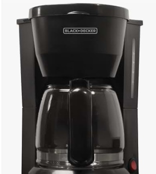 BLACK+DECKER 5-Cup Coffeemaker  Black  DCM600B