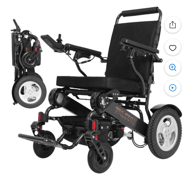 VIP Auction!  Brand New Falcon Portable Wheelchair With Reclining Backrest!  Row-2