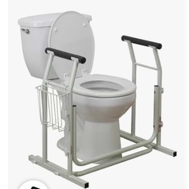 Bath SafetyToilet Safety Frame Product Description: Toilet Safety Rail,Stand Alone,1EA,2/CS