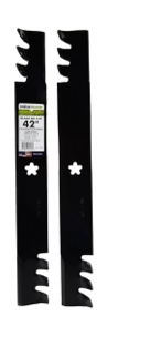 MaxPower 561713XB 2 Commercial Mulching Blade Set for Many 42 in. Cut Craftsman, Husqvarna, Poulan Mowers Replaces OEM #'s 138498, 138971, 138971x431, 532138971