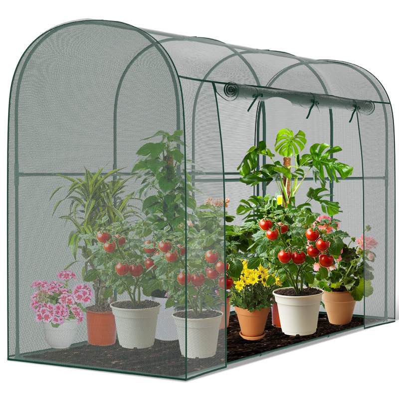 Crop Cages for Garden Plant, Plant Protection Netting Tent with Zippered, Wind-Resistant Plant Cages