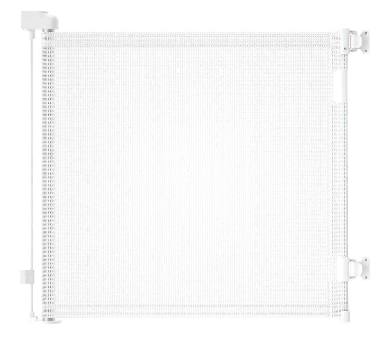 Retractable Baby Gate,Mesh Baby Gate or Mesh Dog Gate,33" Tall,Extends up to 71" Wide,Child Safety Gate for Doorways,Stairs,Hallways,Indoor/Outdoor?White,33"x71"?