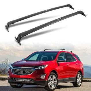 ISSYAUTO Roof Rack Cross Bars Compatible with 2018 2019 Equinox Roof Rails with Fixed Point, Cross Bar Cargo Bar Anti-Theft