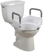 Bath SafetyRaised Toilet Seat Product Description: Elev.Toilet Seat w/ RemArms,RTL,1 EA